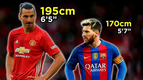 messi height in feet